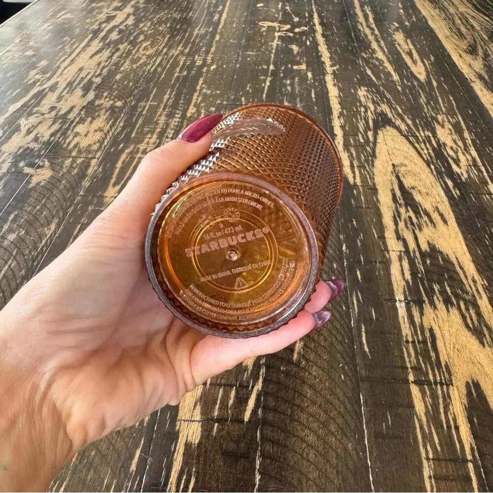 Starbucks - Iridescent Copper Studded Tumbler with Straw – 16 oz